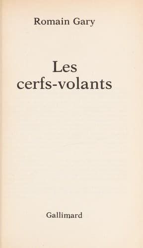 Couverture de Les cerfs-volants
