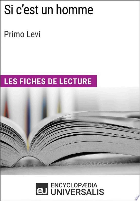 Couverture de Si c'est un homme de Primo Levi